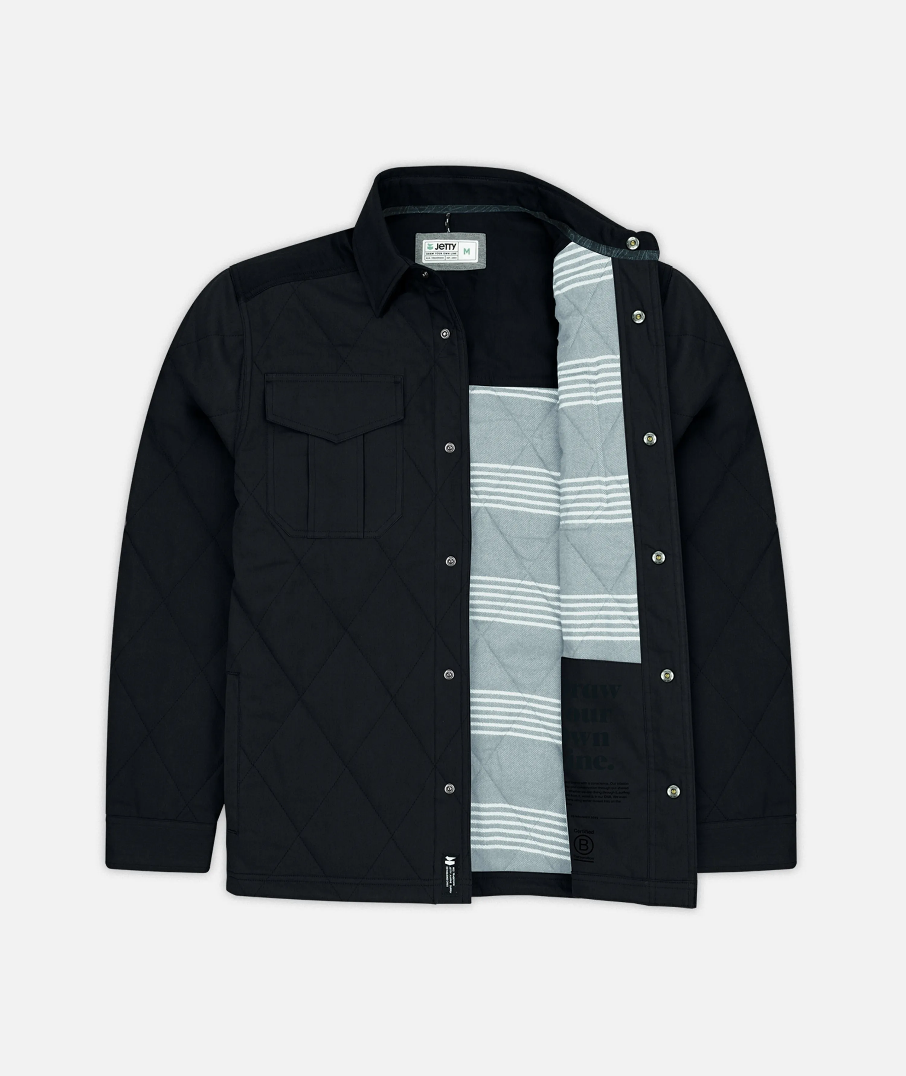 The Dogwood Quilted Jacket - Graphite sold by JETTY product image thumbnail 2