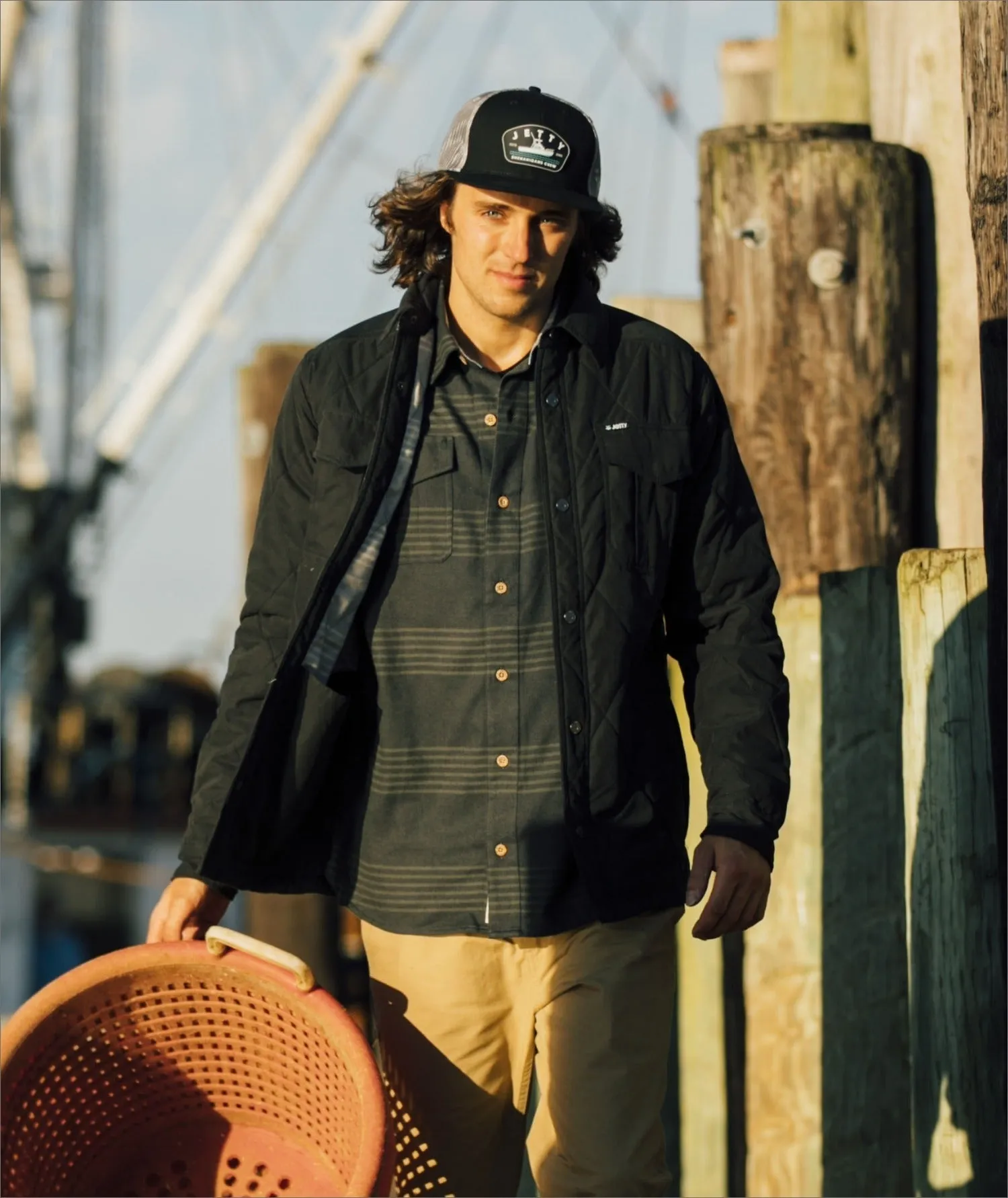 The Dogwood Quilted Jacket - Graphite sold by JETTY product image thumbnail 3