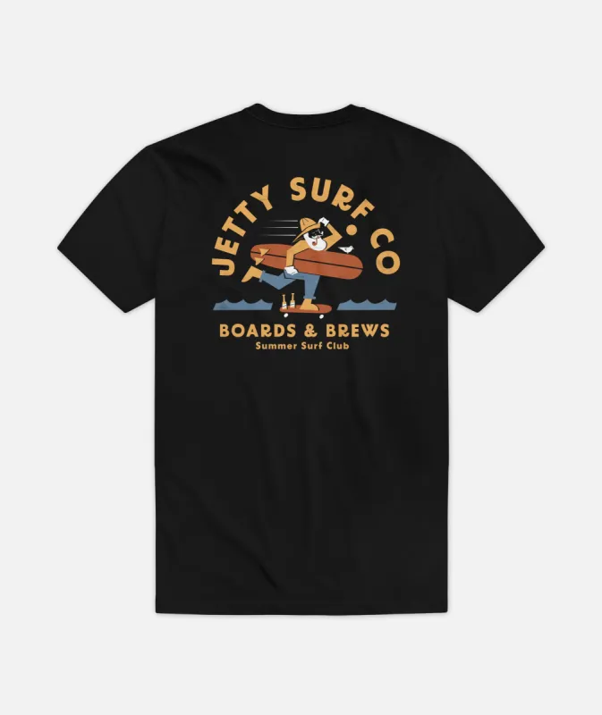 Boards & Brews Tee - Black sold by JETTY