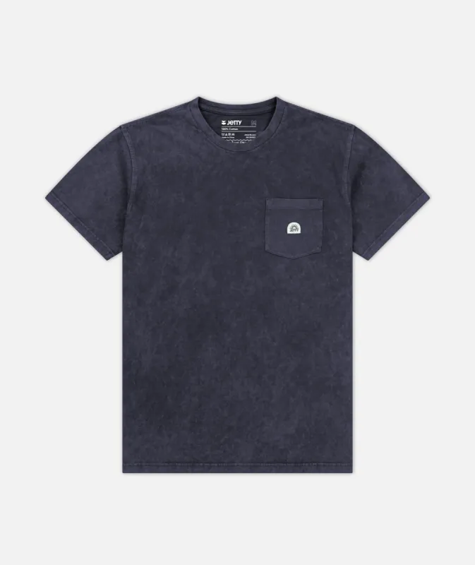 Tanker Premium Pocket Tee - Navy made by JETTY