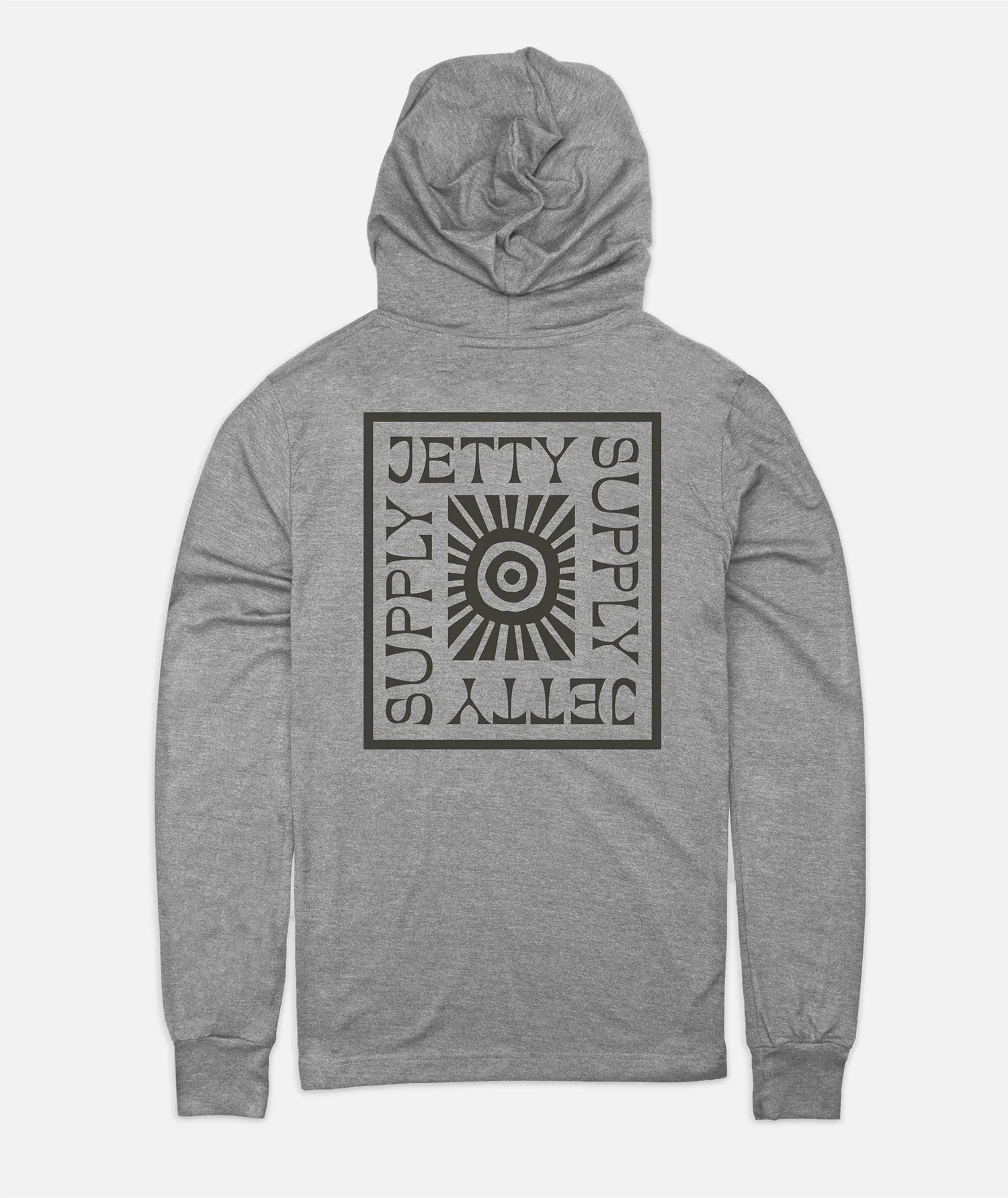 Glyph Hooded LST - Heather Grey sold by JETTY