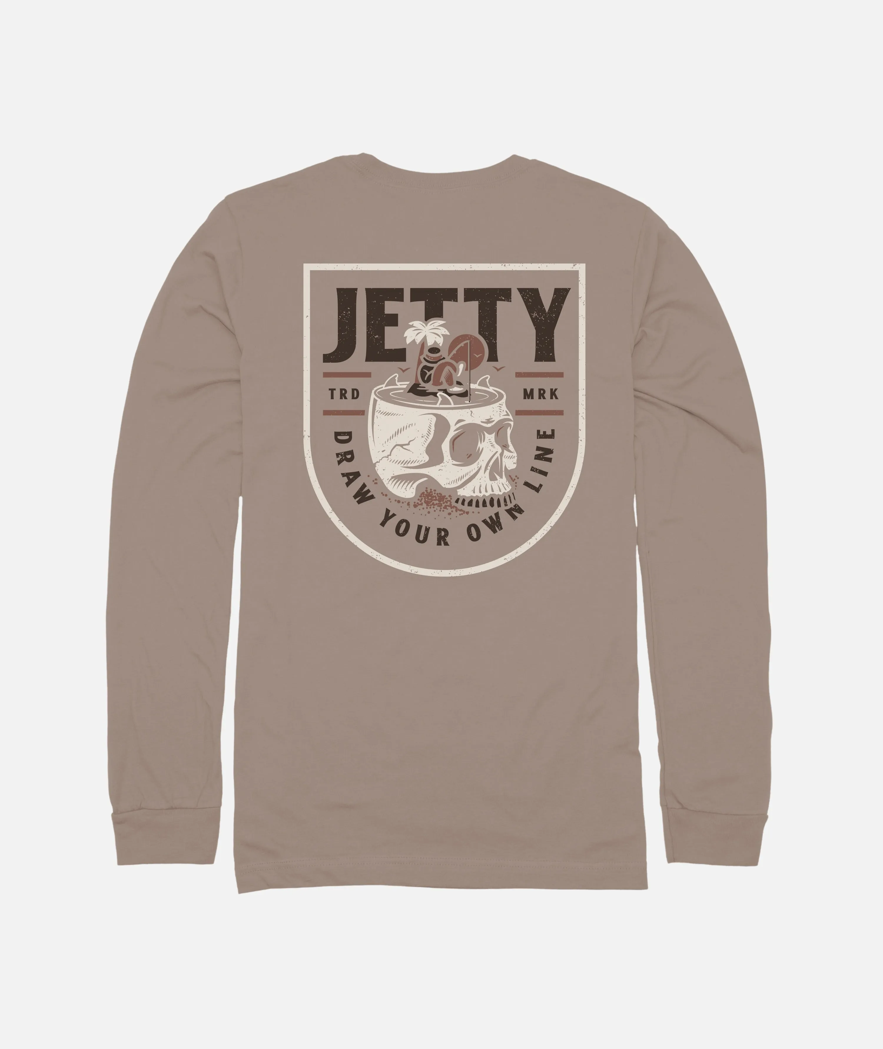 Stranded Long Sleeve - Grey sold by JETTY