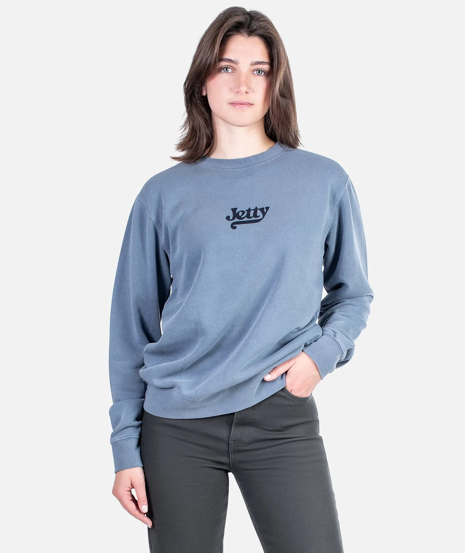 Posy Crewneck - Light Blue sold by JETTY product image thumbnail 2