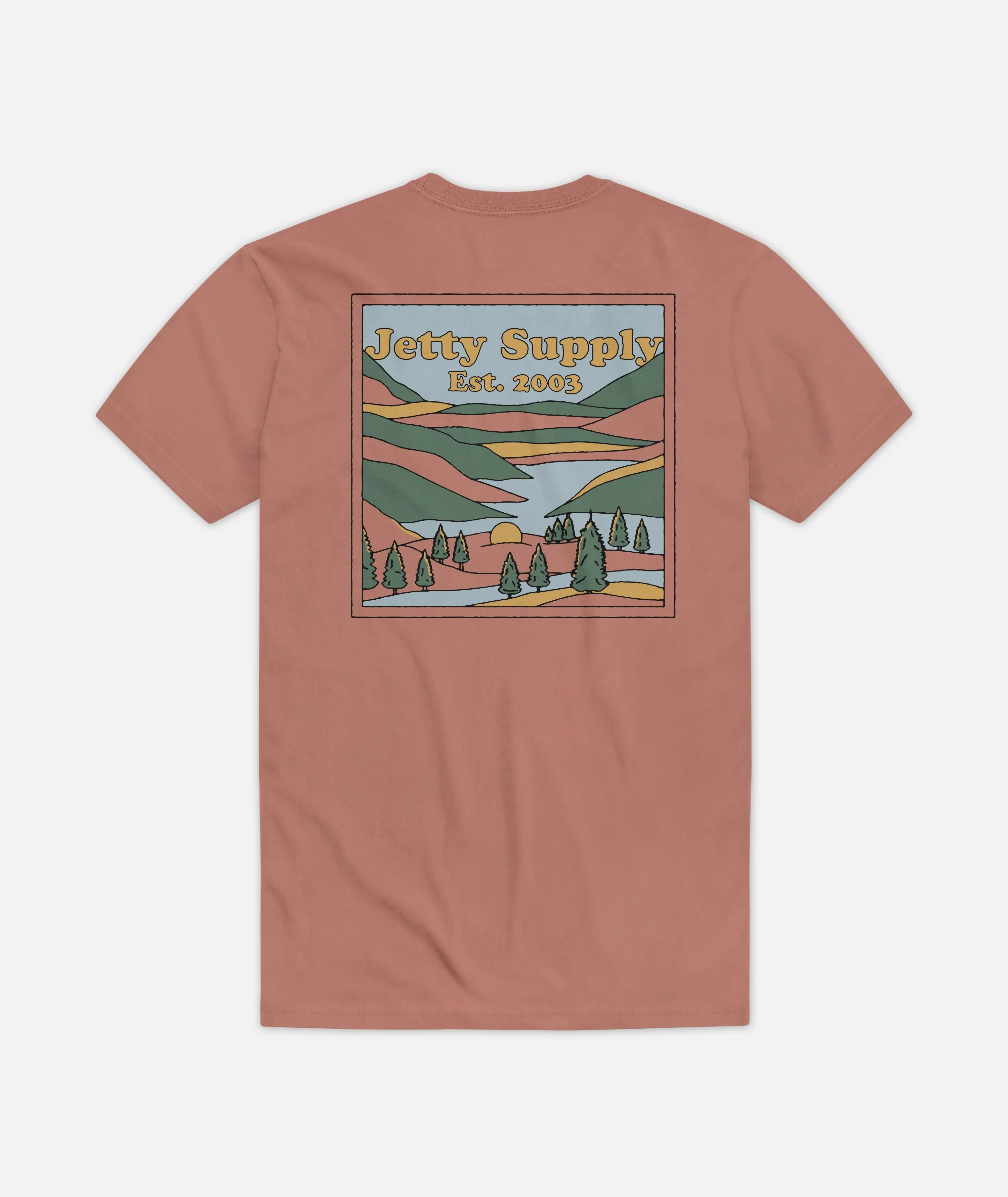 Hillside Tee - Brown sold by JETTY