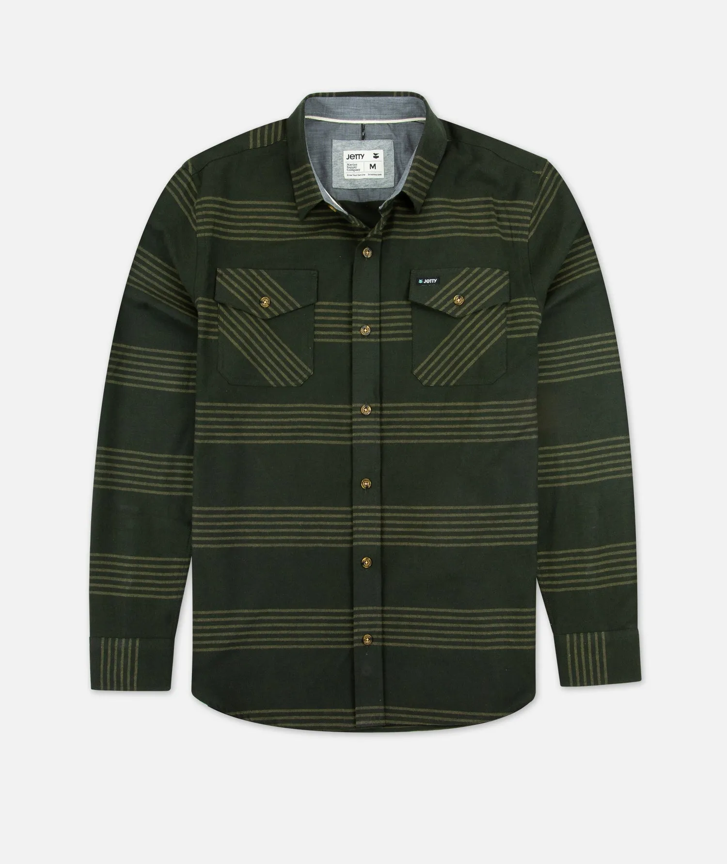 Stroke Twill Shirt - Olive sold by JETTY