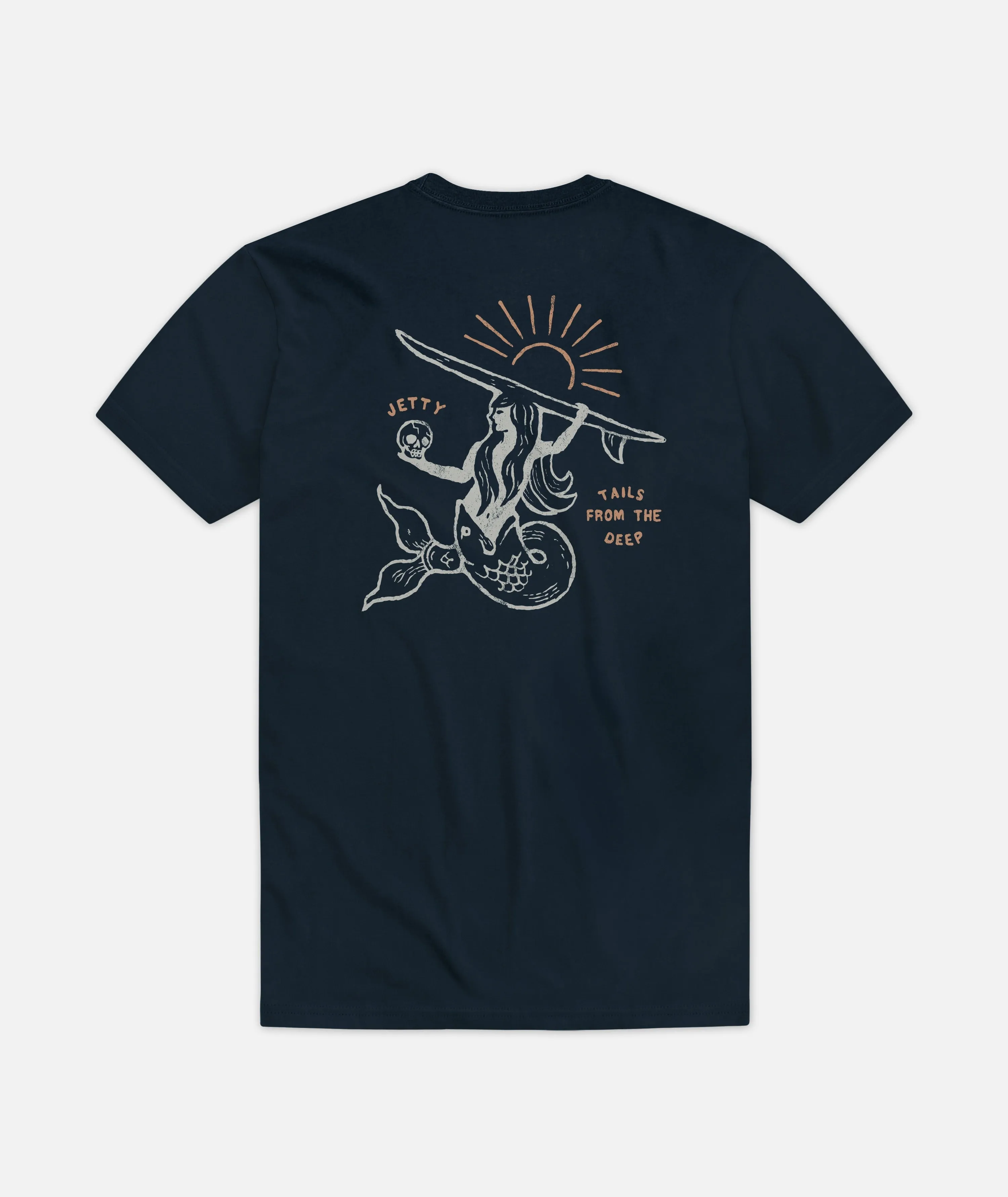 Tails Tee - Navy sold by JETTY