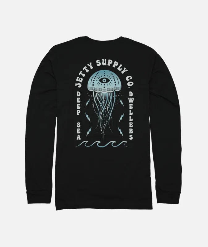 Grom Jelly Long Sleeve - Black sold by JETTY