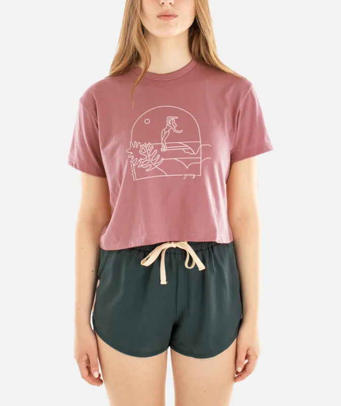 Tidal Romance Tee - Pink sold by JETTY