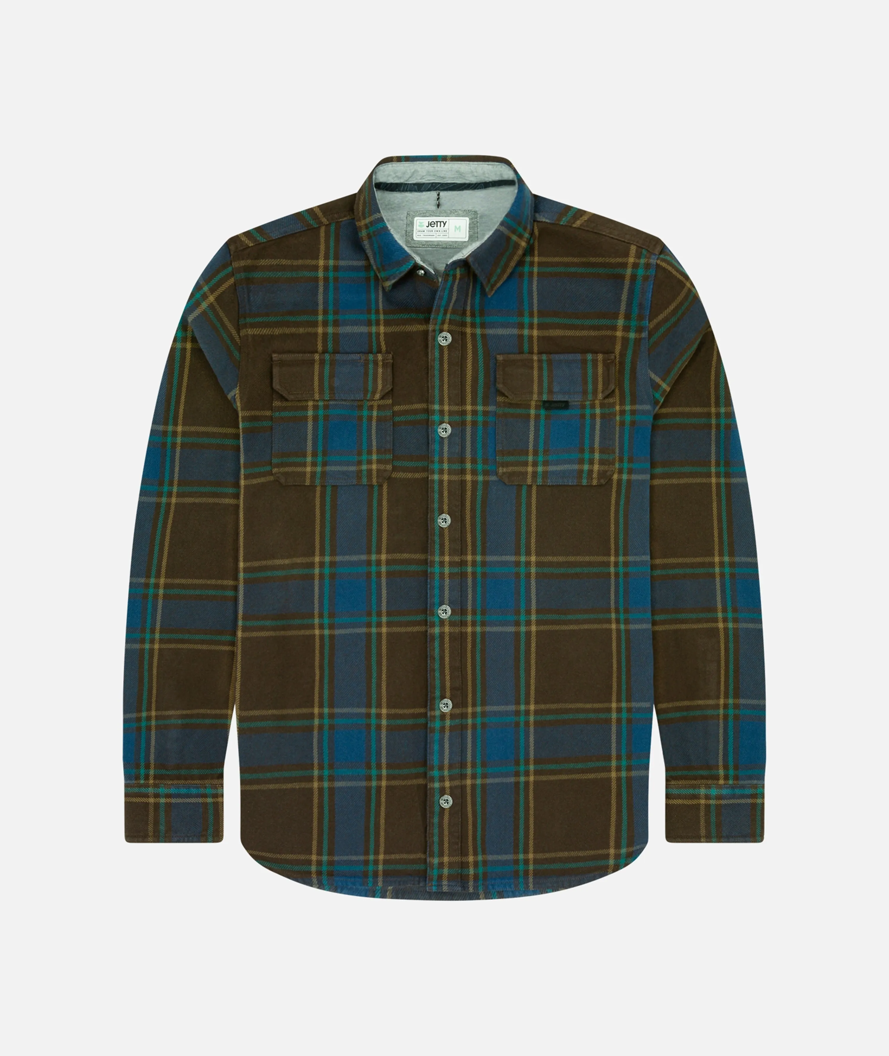F22 Arbor Flannel - Brown sold by JETTY