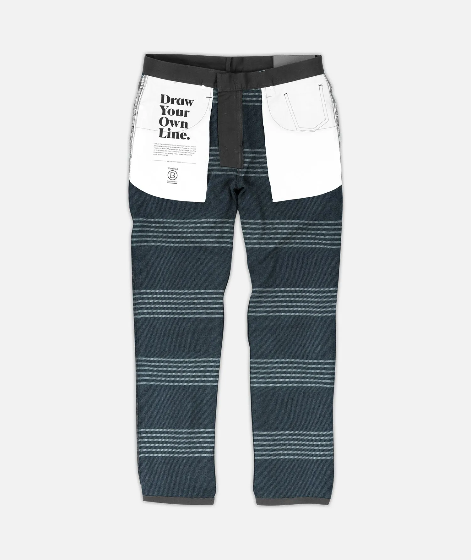 The Mariner Flannel Lined Pant - Charcoal sold by JETTY product image thumbnail 3