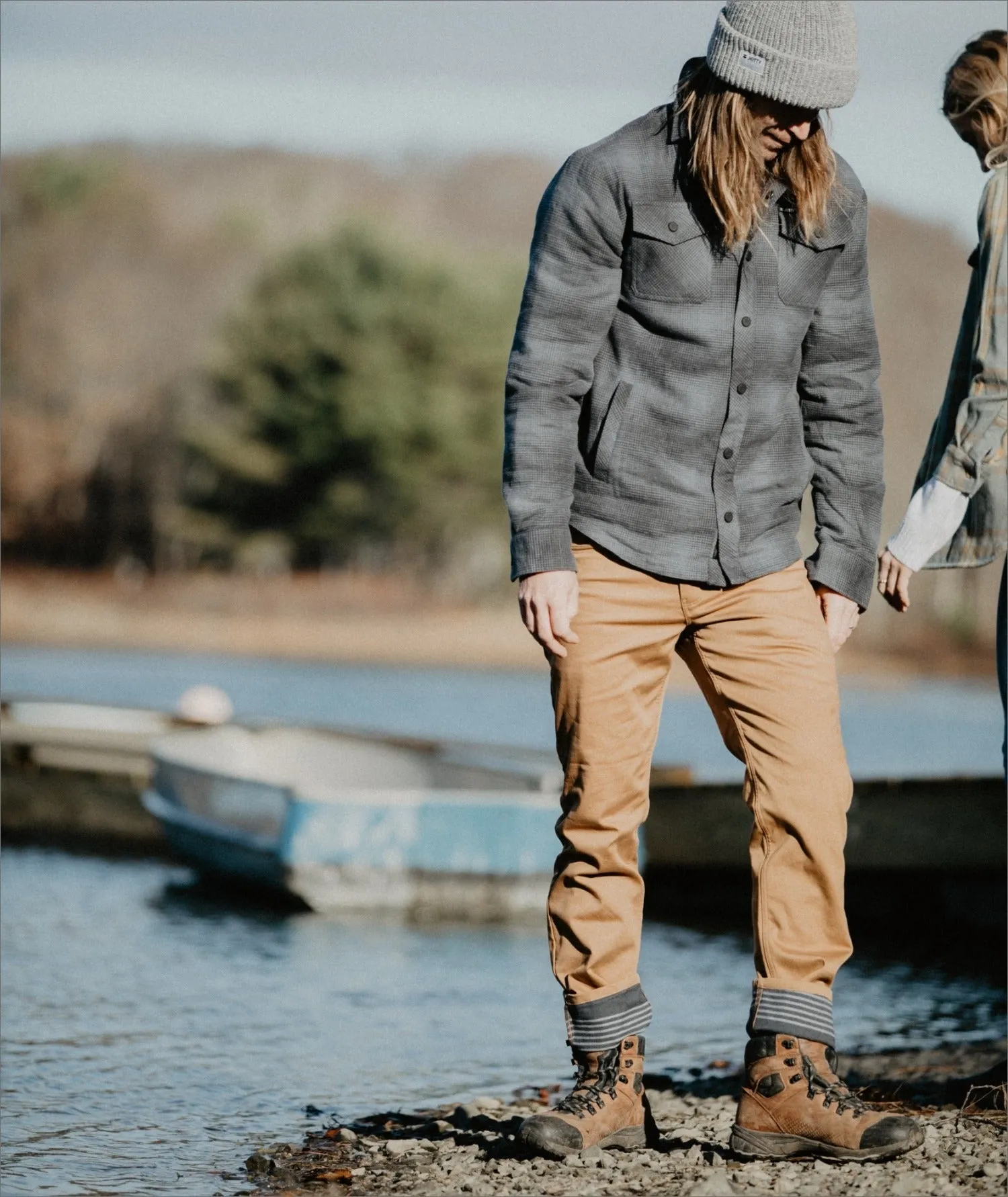 The Mariner Flannel Lined Pant - Charcoal sold by JETTY product image thumbnail 4