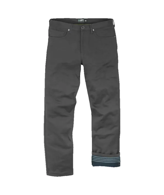 The Mariner Flannel Lined Pant - Charcoal sold by JETTY