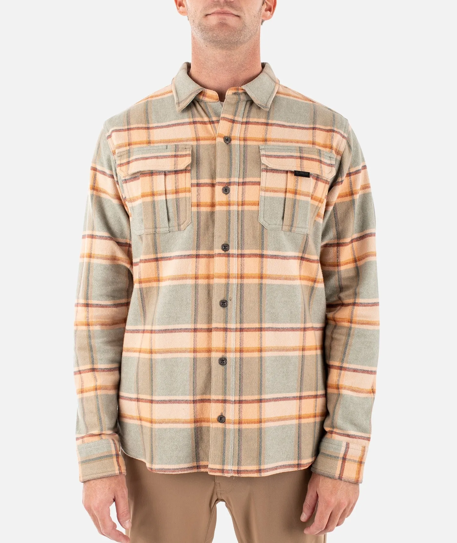Arbor Flannel - Mint sold by JETTY