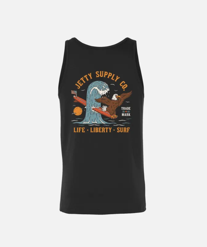 Liberty Tank - Black sold by JETTY
