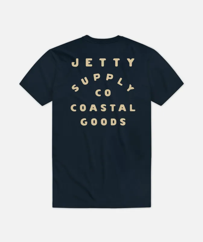 Cardiff Tee - Navy sold by JETTY