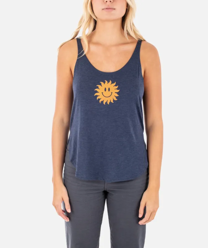 Smiles Tank - Navy sold by JETTY