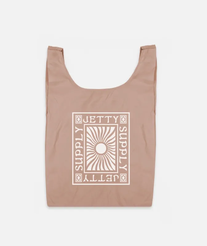 Nylon Grocery Tote - Mauve sold by JETTY