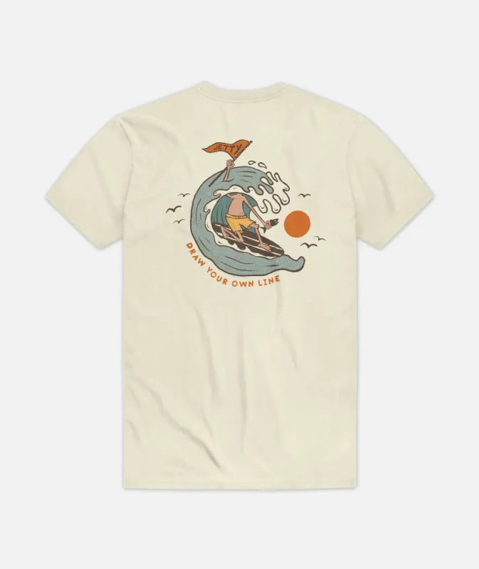 Tubular Tee - Tan sold by JETTY