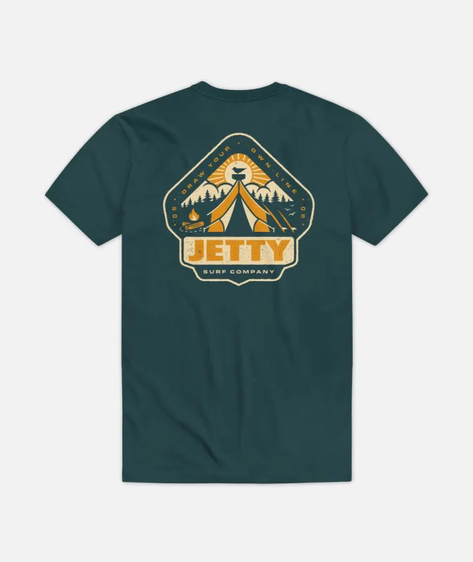 Camper Tee - Teal sold by JETTY