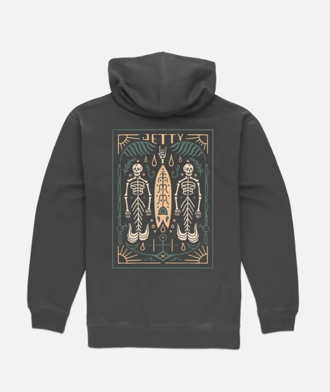 Boneyard Hoodie - Charcoal sold by JETTY