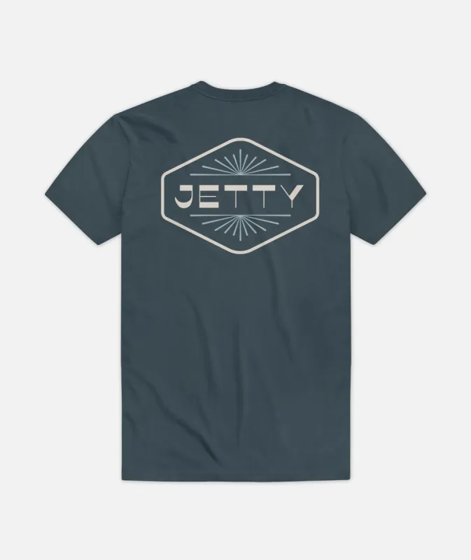 Molecule Tee - Indigo sold by JETTY