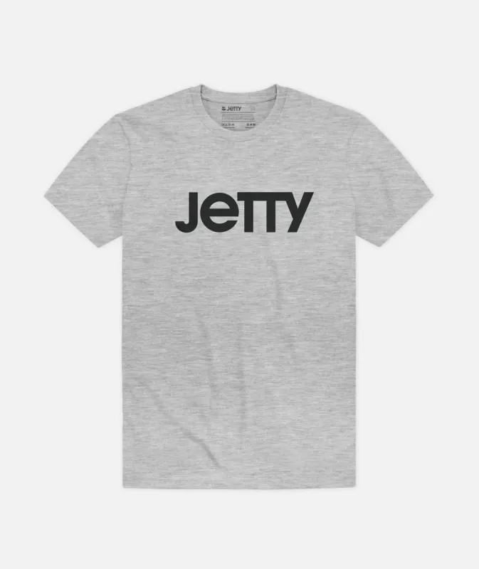 Grom Logotype Tee - Heather Grey sold by JETTY