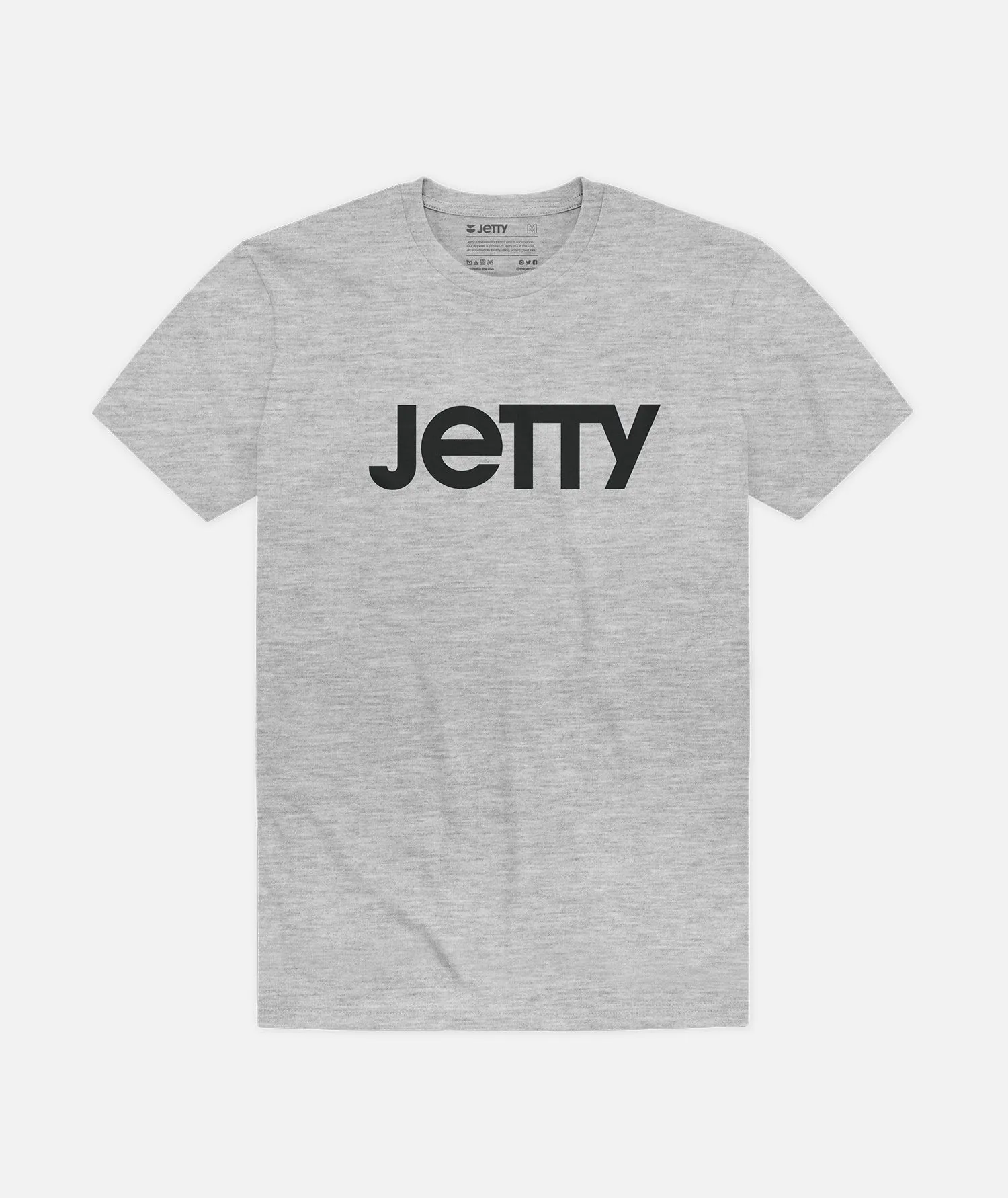 Grom Logotype Tee - Heather Grey sold by JETTY