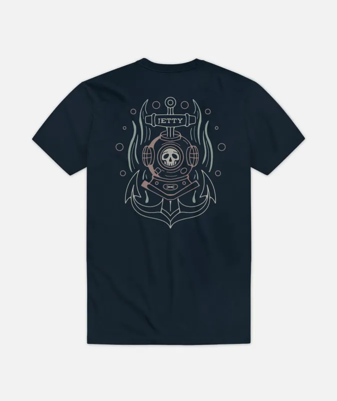 Depths Tee - Navy sold by JETTY