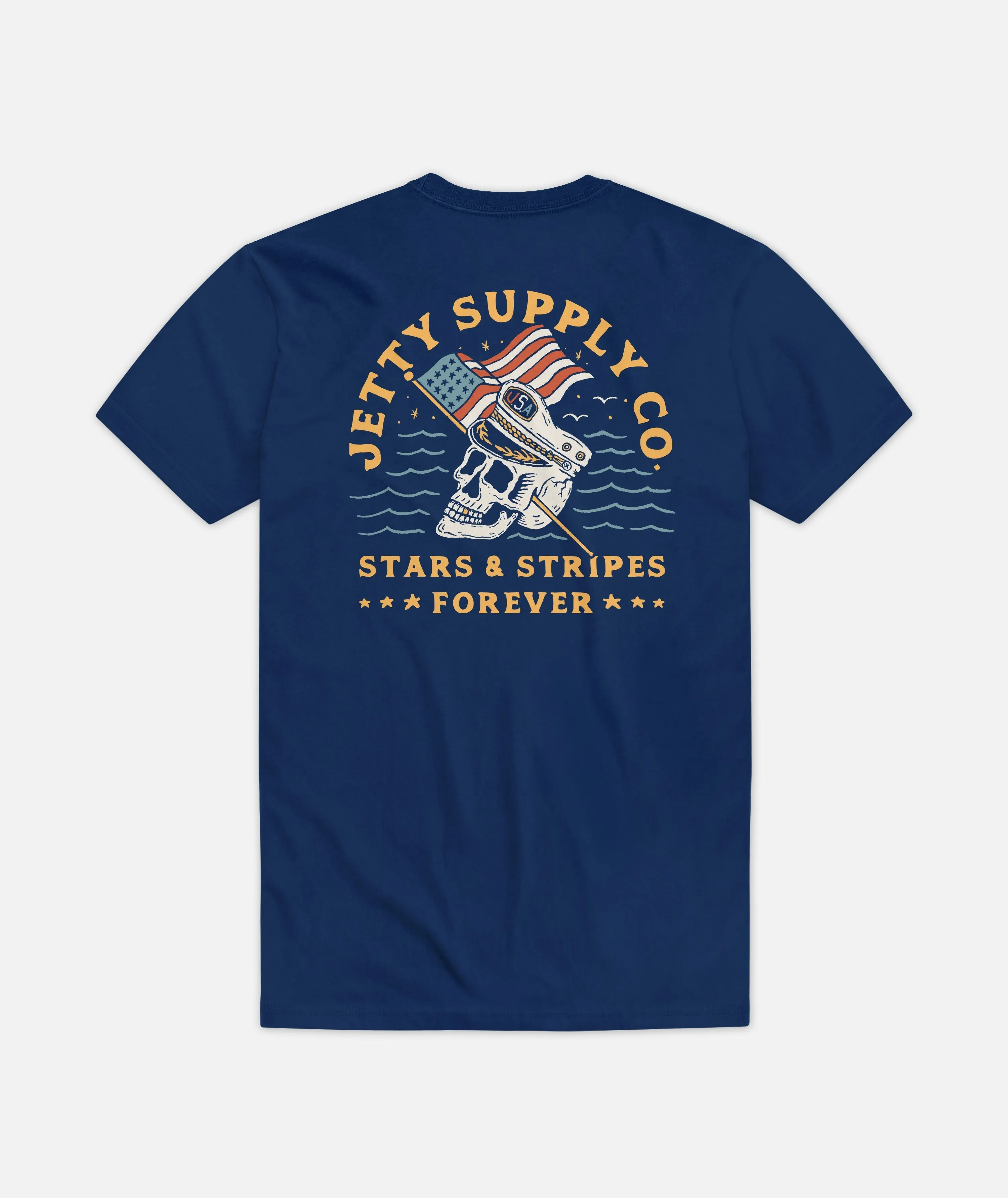 Stars and Stripes Tee - Blue sold by JETTY