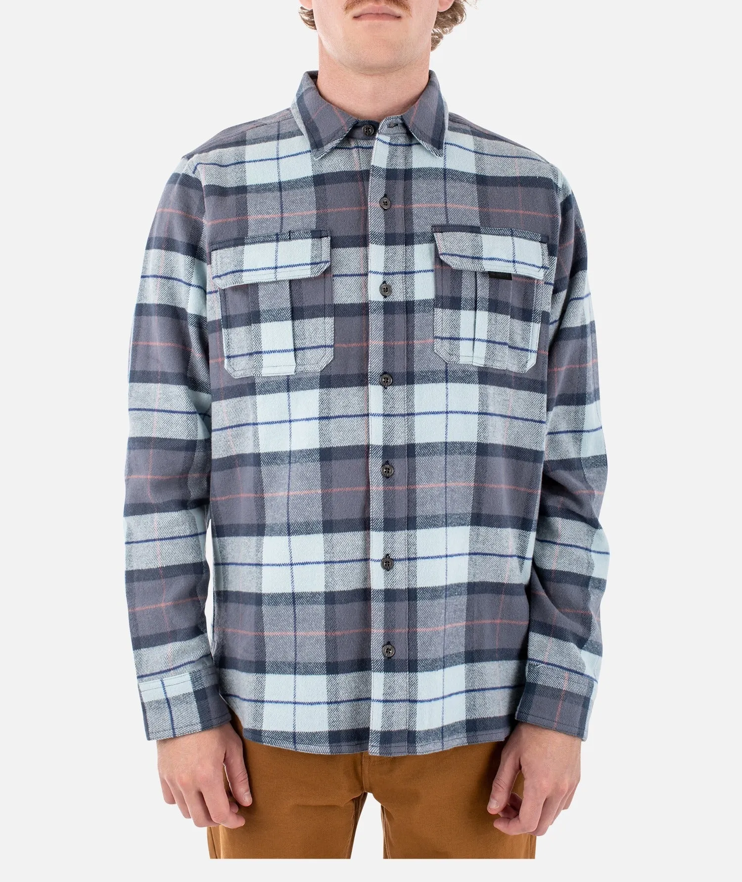 Arbor Flannel - Light Blue sold by JETTY