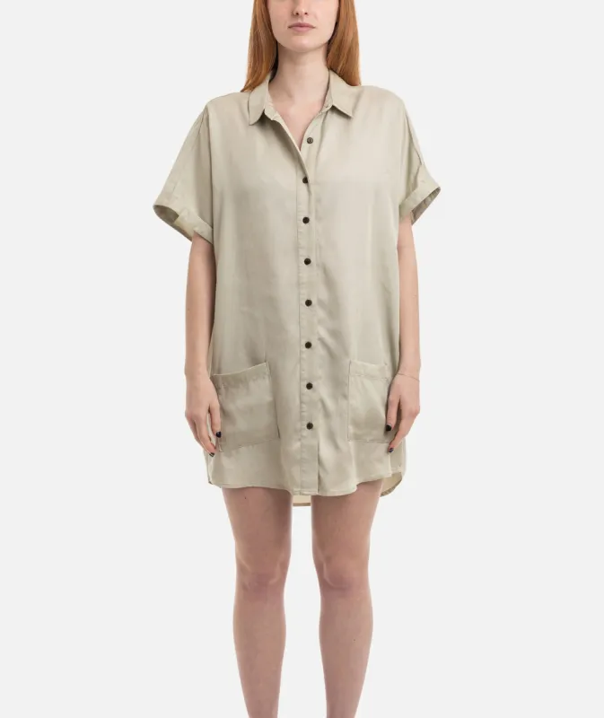 Atlantis Tunic Dress - Sage sold by JETTY