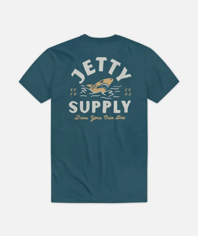 Sharpnose Tee - Teal sold by JETTY