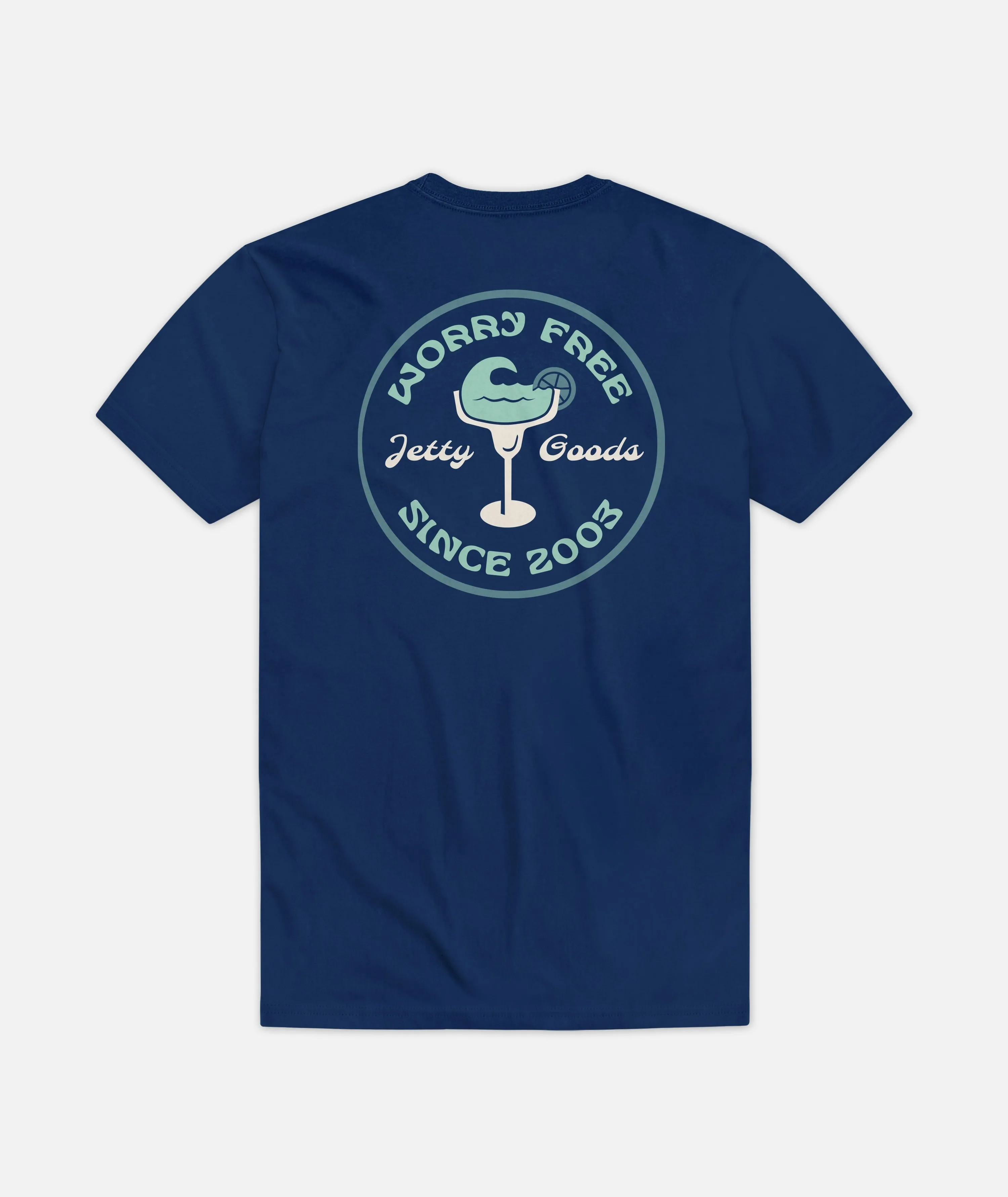 Worry Free Tee - Blue sold by JETTY