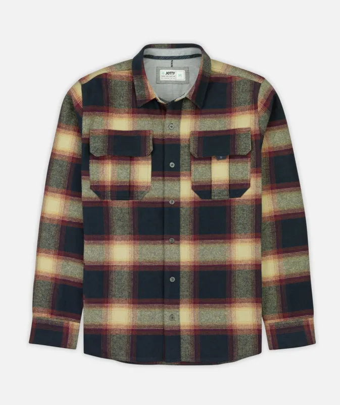 Arbor Flannel - Navy sold by JETTY