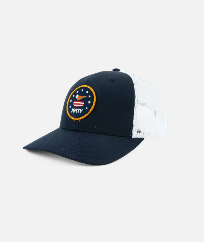 Patriotis Classic Trucker - Navy sold by JETTY