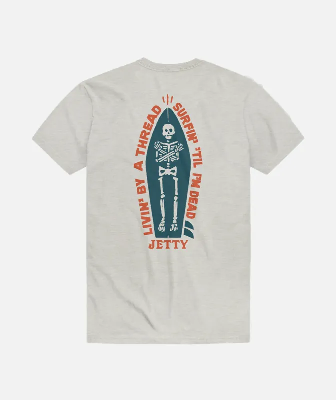 Coffin Tee - Heather Grey sold by JETTY