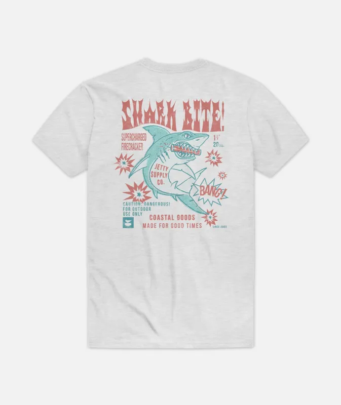 S22 Shark Bite Tee - Ash sold by JETTY