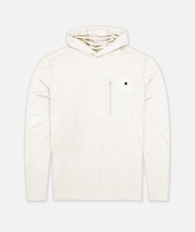 S21 Skiff UV Hooded LST - White made by JETTY