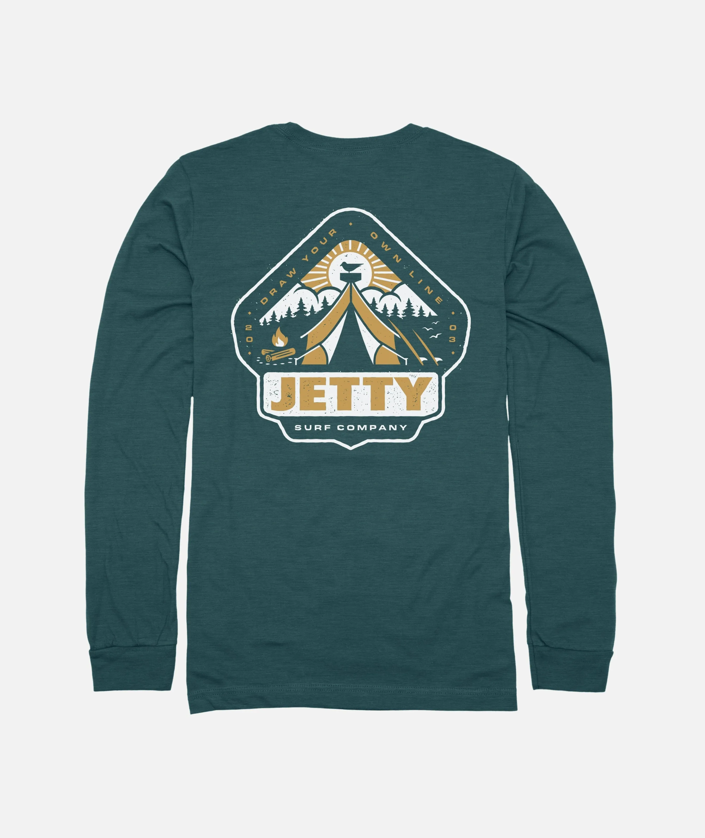 Grom Camper Long Sleeve - Teal sold by JETTY
