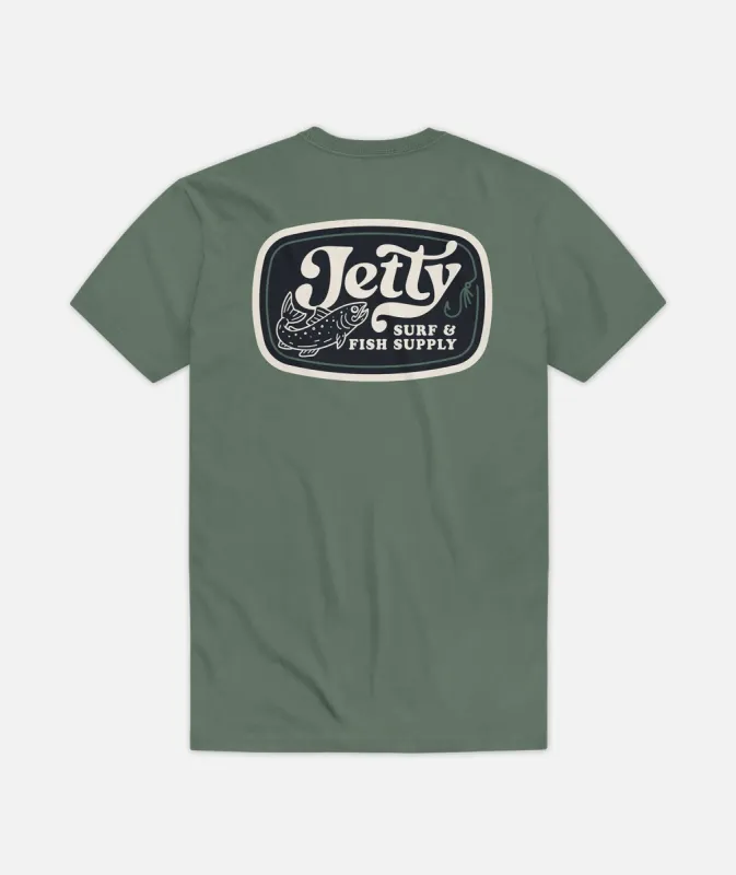Dropper Tee - Forest Green sold by JETTY