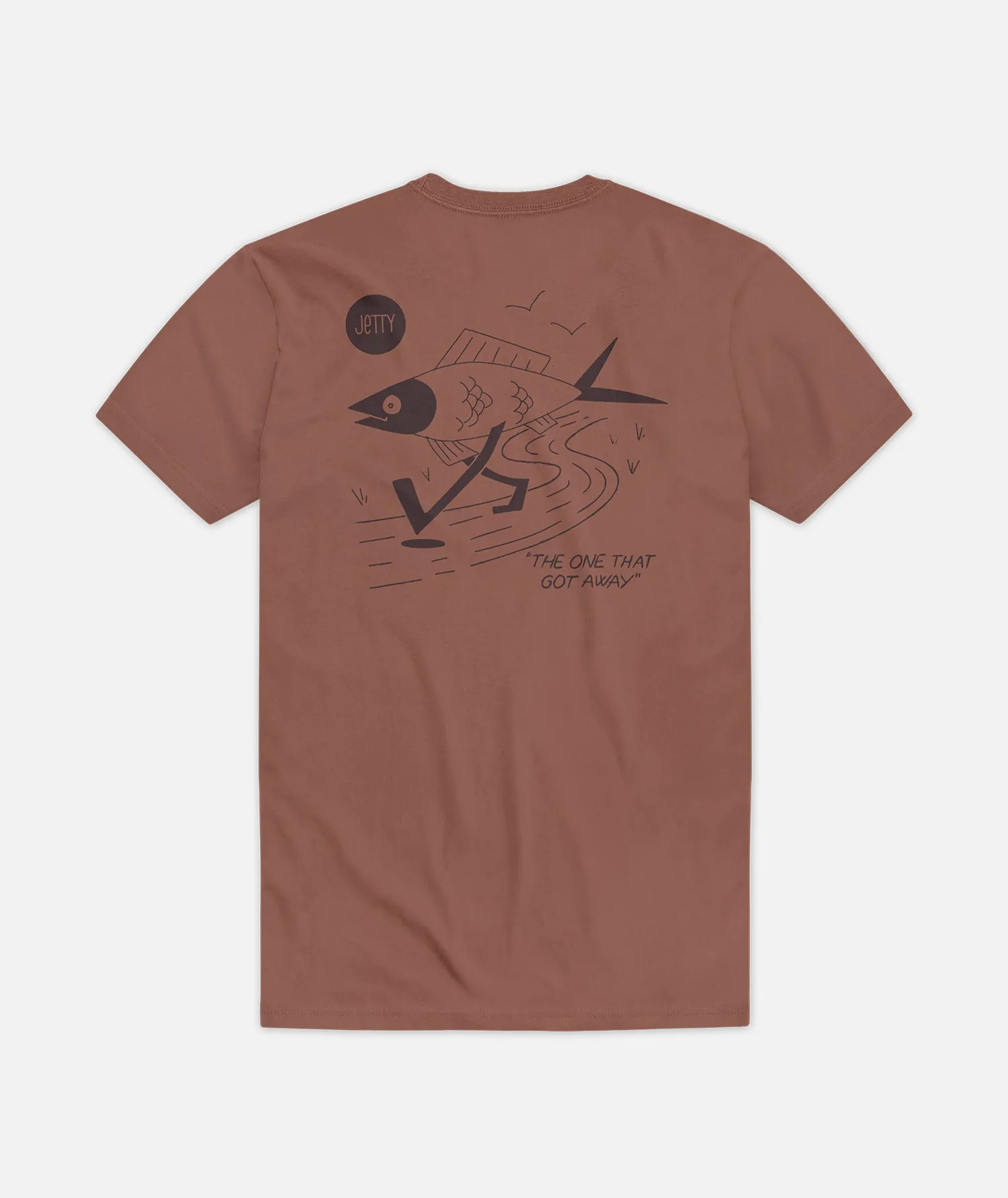 Got Away Tee - Brown sold by JETTY