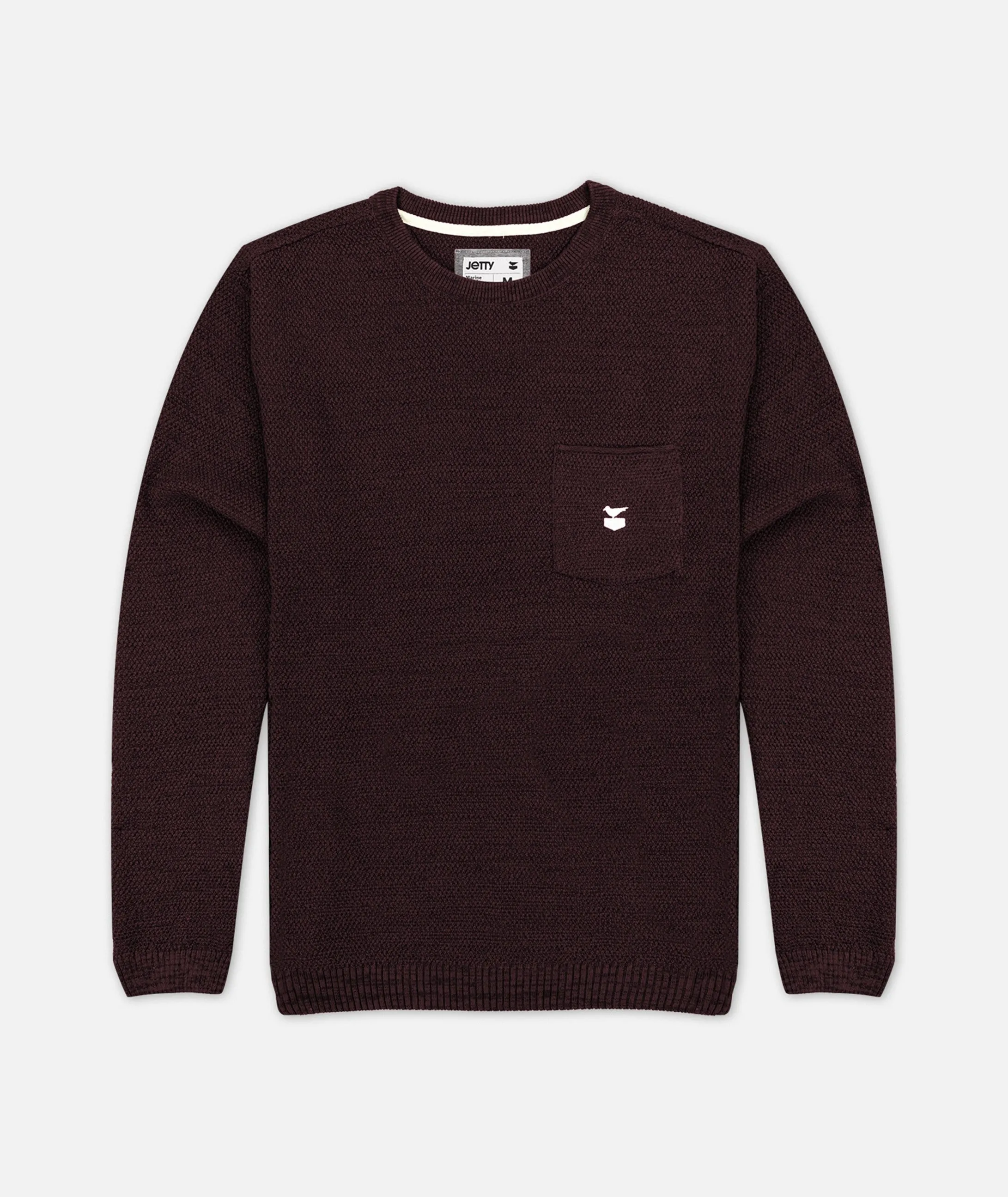 The Brine Sweater - Burgundy sold by JETTY