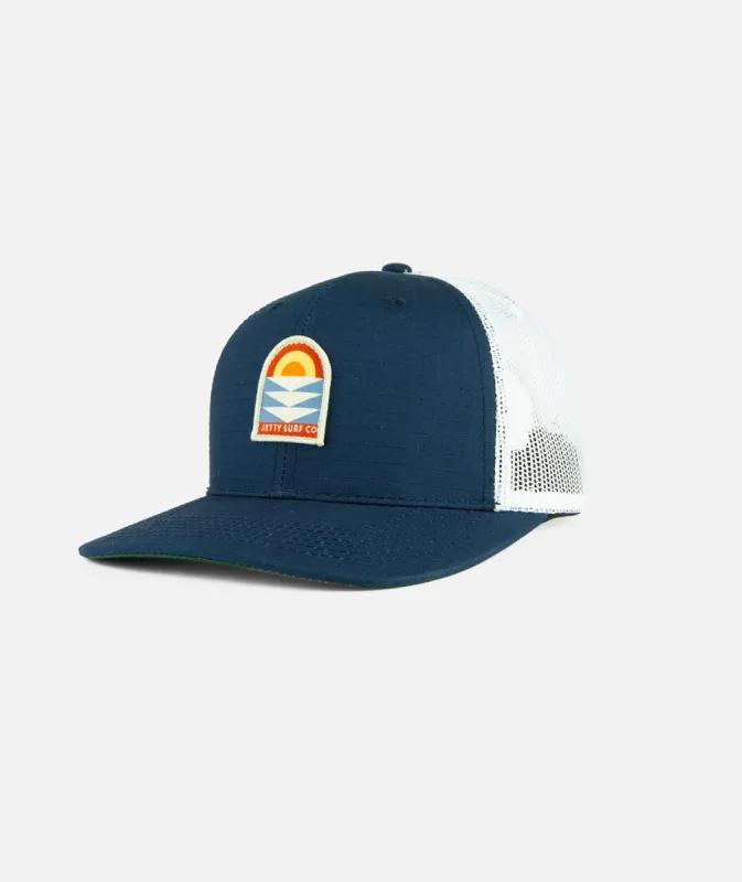 Peak Snapback - Navy sold by JETTY