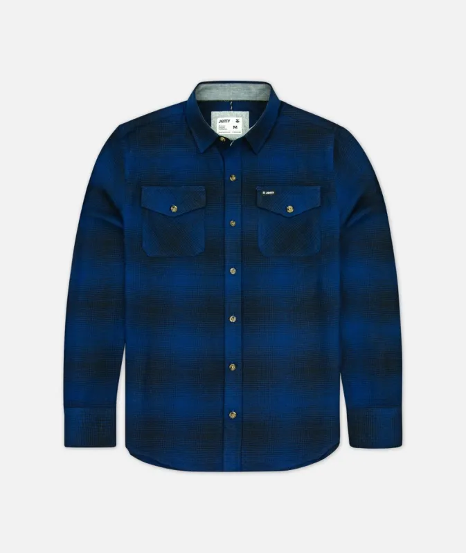 F21 Breaker Flannel - Blue sold by JETTY