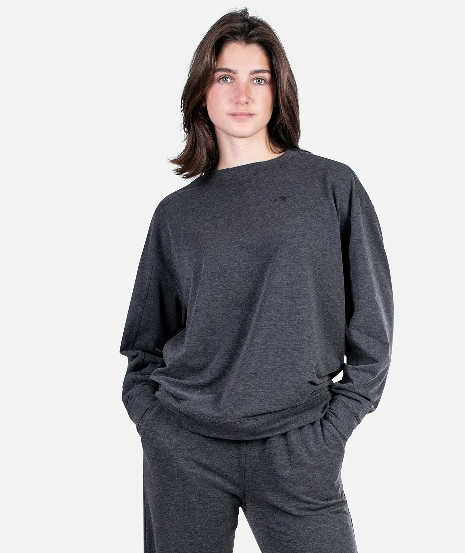 Rosewood Crewneck Sweatshirt - Graphite sold by JETTY