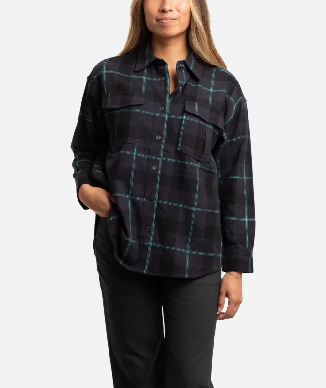 The Anchor Flannel - Black sold by JETTY