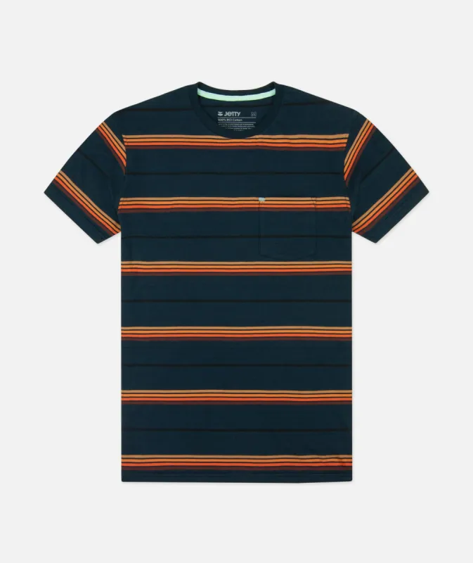 Kilmaric Knit Tee - Navy sold by JETTY