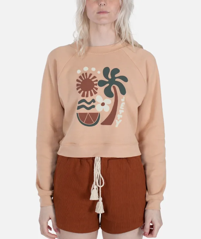 Beachside Crewneck - Peach sold by JETTY