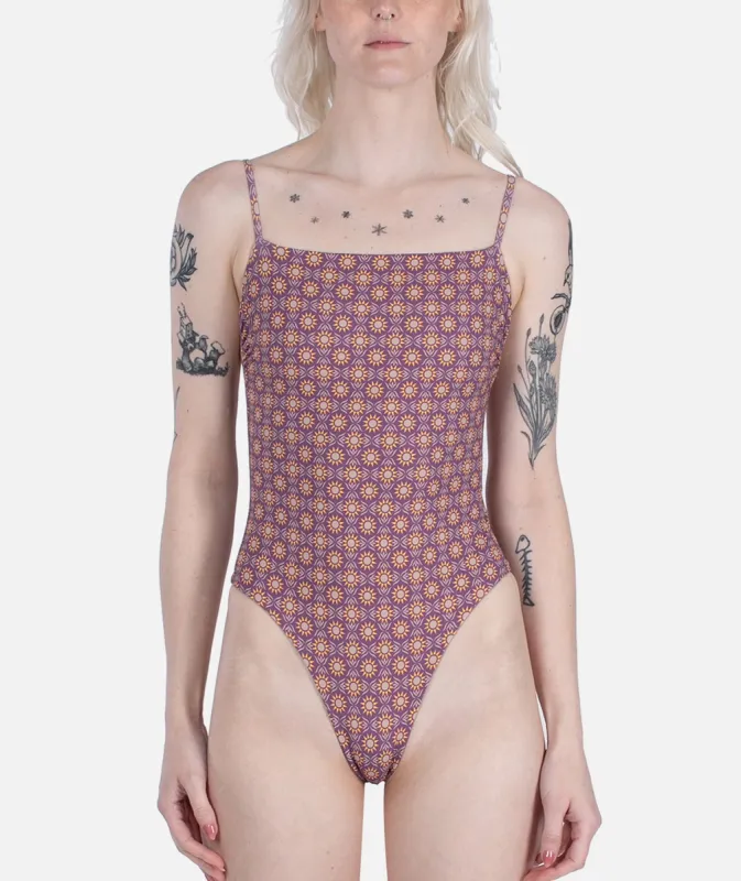 Jane One Piece Swim - Purple sold by JETTY