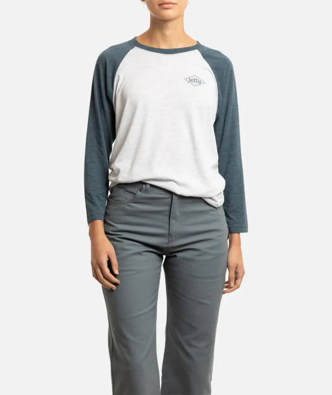 Cove Raglan - Indigo sold by JETTY